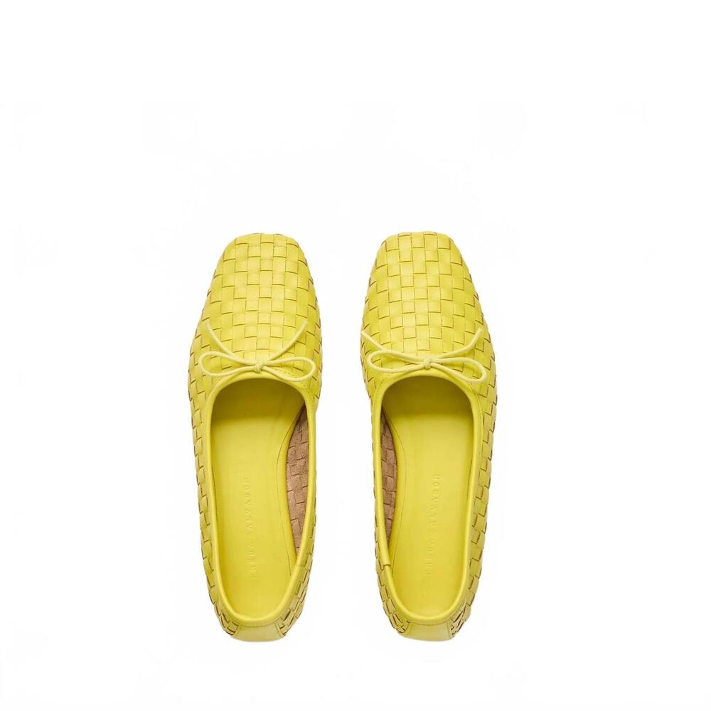 NEW FREDA SALVADOR women's jada ballet flat shoes in neon woven calf - Picture 3 of 5